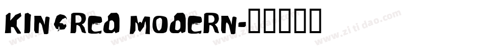 Kingred modern字体转换